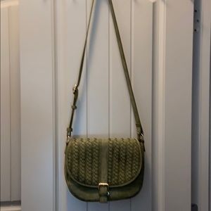 Olive green crossbody purse